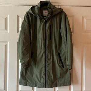 GAP Olive Green Hooded Waterproof Lightweight Jacket
